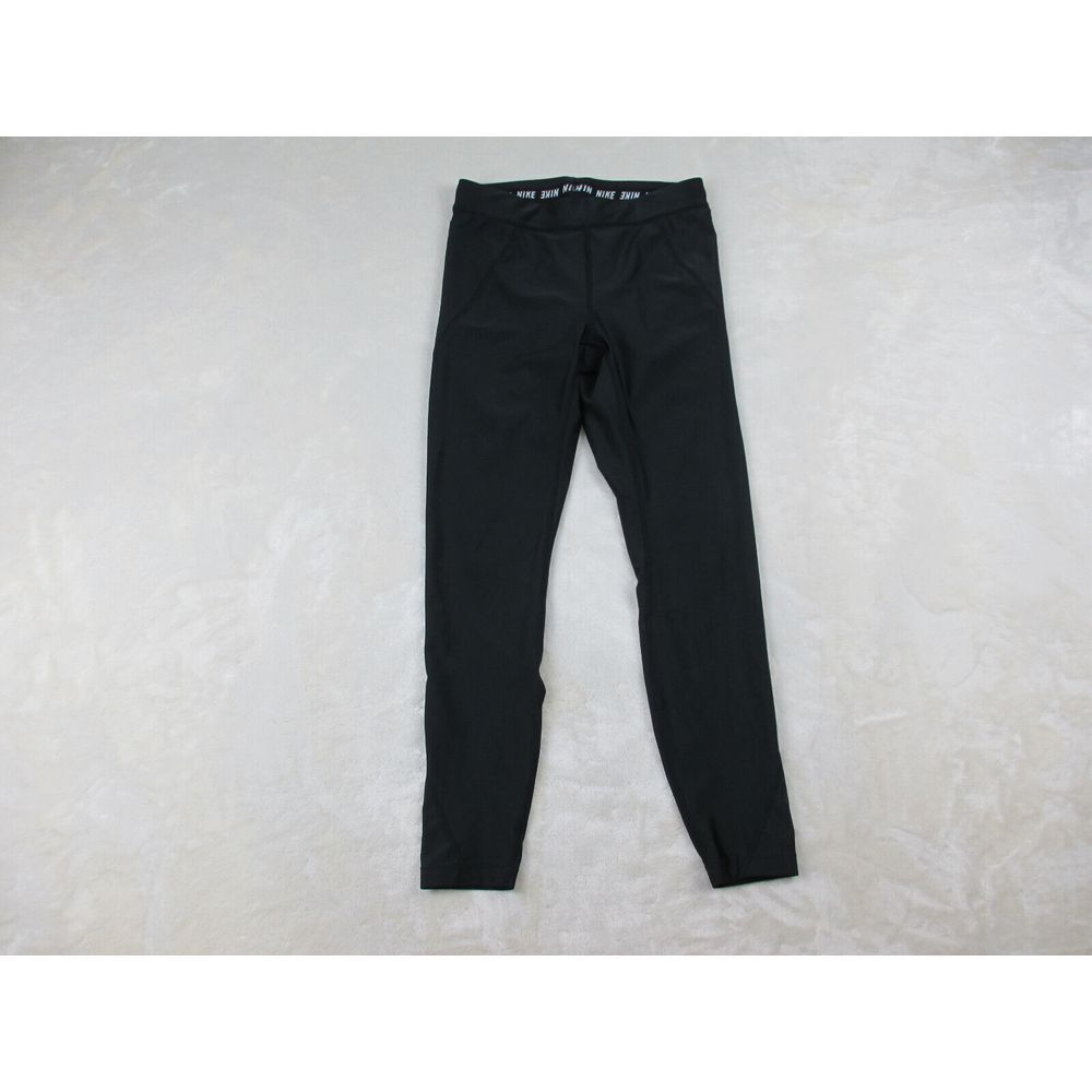 Nike Pants Womens Small Black Compression Running Dri Fit Leggings‎ Gym Ladies*